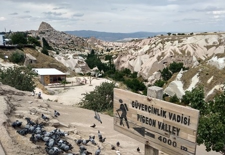 Uçhisar-Kapadokya-Türkiye'de gezilecek yerler-Güvercinlik Vadisi
